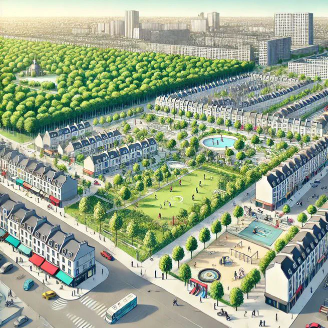 Which size for urban green parks? French evidence of the rental market